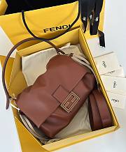 Kitlife Fendi Mamma Baguette Bag Brown 26.5x18x8.5cm - 4