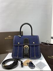 Kitlife Delvaux Brillant Trench Blue Denim Bag 28x14x22cm - 1