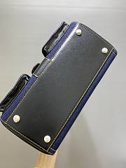 Kitlife Delvaux Brillant Trench Blue Denim Bag 28x14x22cm - 6