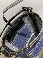 Kitlife Delvaux Pin Bucket Blue Denim Bag 20x10x20cm - 4
