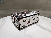 Kitlife Dior Lady Heart Butterfly Embroidery Bag 24x 20x11cm  - 3