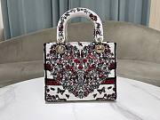 Kitlife Dior Lady Heart Butterfly Embroidery Bag 24x 20x11cm  - 2