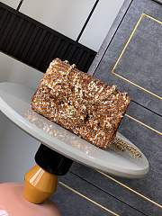 Kitlife Chanel Golden Sun Flower-dense Sequins Bag 20cm - 1