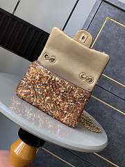 Kitlife Chanel Golden Sun Flower-dense Sequins Bag 20cm - 6