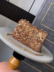 Kitlife Chanel Golden Sun Flower-dense Sequins Bag 20cm - 3