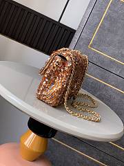Kitlife Chanel Golden Sun Flower-dense Sequins Bag 20cm - 2