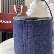 Kitlife Gucci Totissima Reversible Tote Bag Dark Blue Denim 820481 30.5x28x27cm - 4