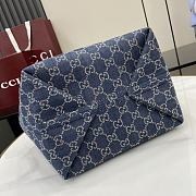 Kitlife Gucci Totissima Tote Bag Blue GG Denim 820496 22x19x18cm - 3