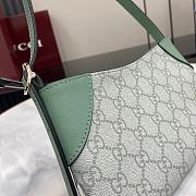 Kitlife Gucci GG Emblem Small Shoulder Bag Green 820696 19-23x13x2cm - 4