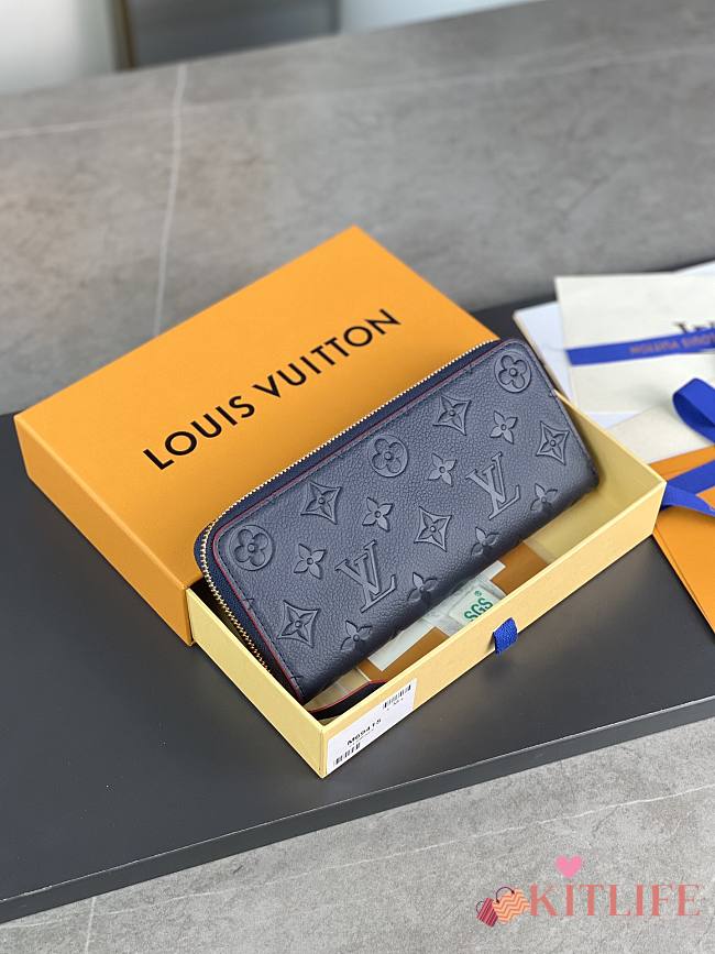 Kitlife Louis Vuitton Sarah Wallet Dark Blue M69415 19x10cm - 1