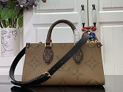 Kitlife Louis Vuitton OnTheGo East West Chain Bag Brown M14236 13x10x25cm - 6
