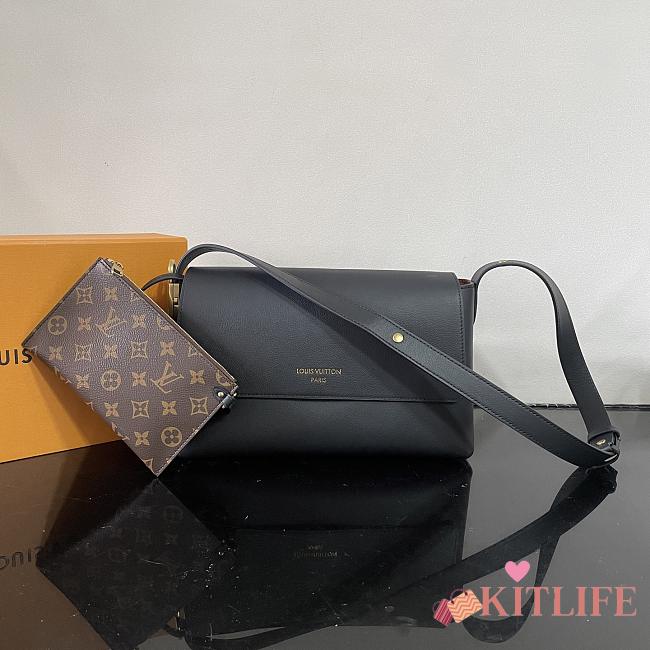 Kitlife Louis Vuitton Low Key Messenger Bag Black M13148 30x18x12cm - 1