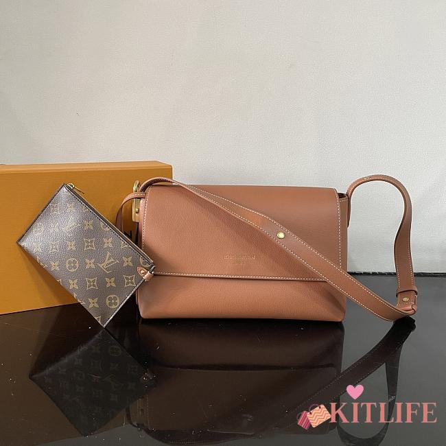 Kitlife Louis Vuitton Low Key Messenger Bag Brown M13151 30x18x12cm - 1