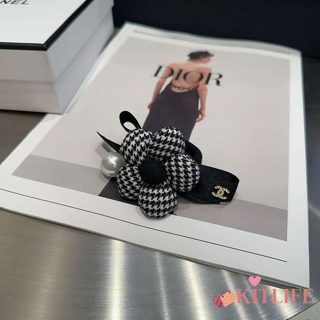 Kitlife Chanel Flower Hairband Black - 1