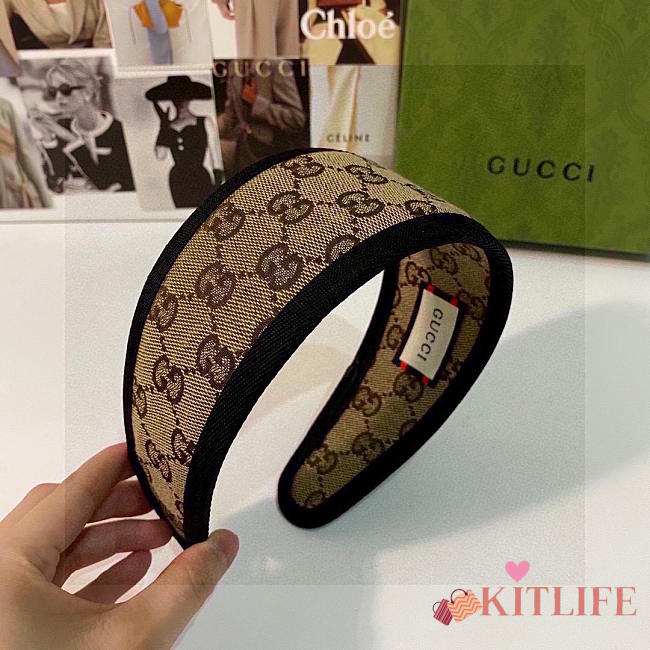 Kitlife Gucci Headband Beige & Black - 1