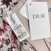Kitlife Dior Red Flower Scarf in Light Pink 90x90cm - 4