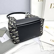 Kitlife Dior Signature Bucket Bag Black & Blue Oblique 21x19x11cm - 2