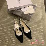Kitlife Dior J’Adior Slingback Pump Black Technical Fabric - 1