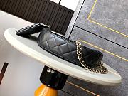 Kitlife Chanel Pouch Black Mesh, Shiny Lambskin & Gold-Tone Metal 15x22x6cm   - 3