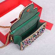 Kitlife Valentino Garavani Mini Loco 3D Embroidered Swarovski Crystal Bag Multicolor 20x10.5x5cm - 6