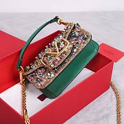 Kitlife Valentino Garavani Mini Loco 3D Embroidered Swarovski Crystal Bag Multicolor 20x10.5x5cm - 4