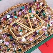 Kitlife Valentino Garavani Mini Loco 3D Embroidered Swarovski Crystal Bag Multicolor 20x10.5x5cm - 3