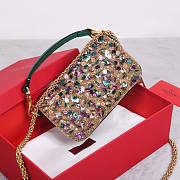Kitlife Valentino Garavani Mini Loco 3D Embroidered Swarovski Crystal Bag Multicolor 20x10.5x5cm - 2