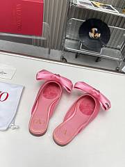 Kitlife Valentino Garavani Bow Satin Mules Pink - 3