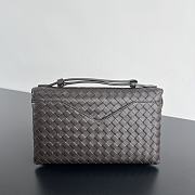 Kitlife Bottega Veneta Knot Lock Crossbody Bag Dark Brown 817191 25x16x5.5cm - 4
