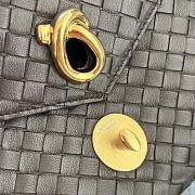 Kitlife Bottega Veneta Knot Lock Crossbody Bag Dark Brown 817191 25x16x5.5cm - 2