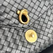 Kitlife Bottega Veneta Knot Lock Crossbody Bag Black 817191 25x16x5.5cm - 3