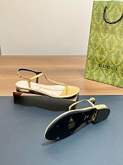 Kitlife Gucci Signoria Thong Sandals Gold - 2