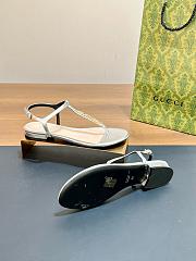 Kitlife Gucci Signoria Thong Sandals Silver - 4