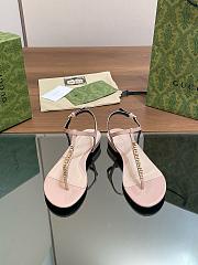 Kitlife Gucci Signoria Thong Sandals Beige - 1