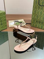 Kitlife Gucci Signoria Thong Sandals Beige - 5