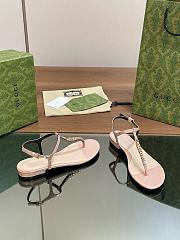 Kitlife Gucci Signoria Thong Sandals Beige - 6