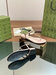 Kitlife Gucci Signoria Thong Sandals Beige - 2