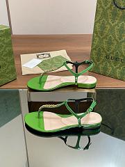 Kitlife Gucci Signoria Thong Sandals Green - 6