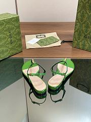 Kitlife Gucci Signoria Thong Sandals Green - 4