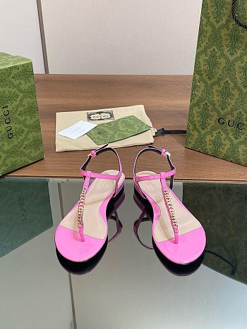 Kitlife Gucci Signoria Thong Sandals Pink
