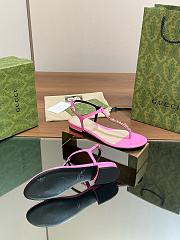 Kitlife Gucci Signoria Thong Sandals Pink - 6