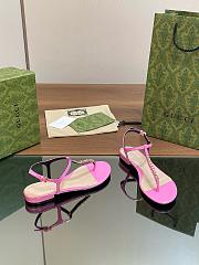 Kitlife Gucci Signoria Thong Sandals Pink - 5