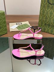 Kitlife Gucci Signoria Thong Sandals Pink - 3
