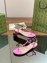Kitlife Gucci Signoria Thong Sandals Pink - 2