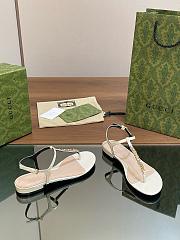 Kitlife Gucci Signoria Thong Sandals White - 6
