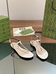 Kitlife Gucci Signoria Thong Sandals White - 5