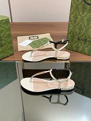 Kitlife Gucci Signoria Thong Sandals White - 3