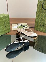 Kitlife Gucci Signoria Thong Sandals White - 2