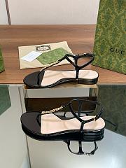 Kitlife Gucci Signoria Thong Sandals Black - 3