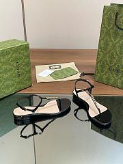Kitlife Gucci Signoria Thong Sandals Black - 6